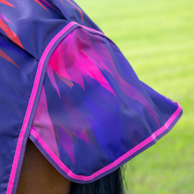 Shires Tempest Original Lite Turnout Rug - Pink Tie Dye-1